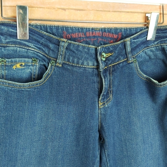 📣2/40$📣 O'NEILL women's jeans size 7  sight flare low raise Y2K - Picture 2 of 8